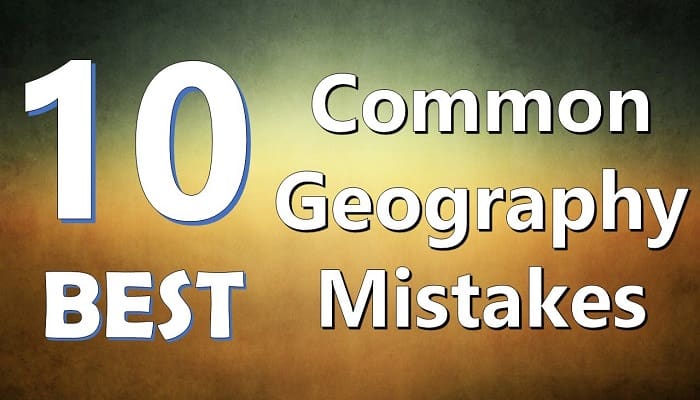 Geography Mistakes